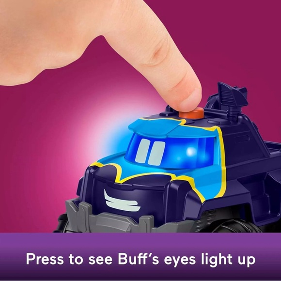 DC Batwheels Light-Up Toy Cars 2-Pack, Bam the Batmobile and Buff - Picture 5 of 6